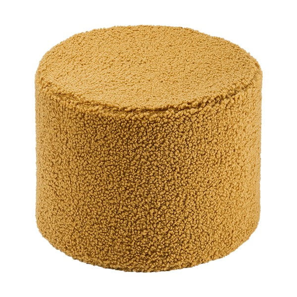 Puf de copii maro cu tapițerie din țesătură bouclé – Wigiwama