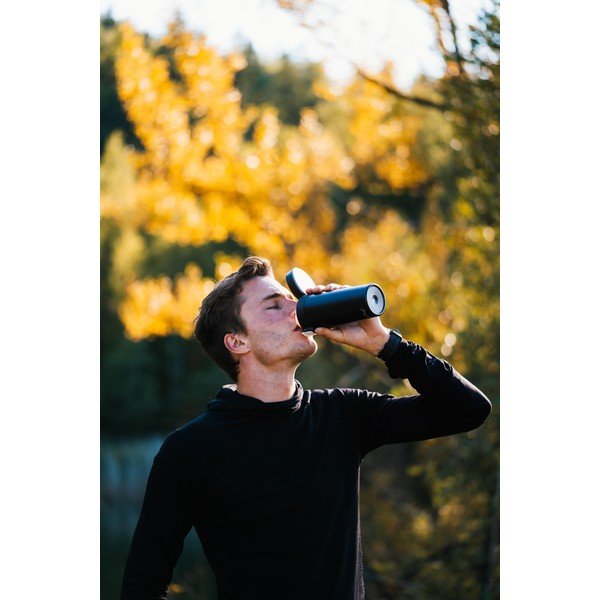 Cană termică Vialli Design Fuori, 400 ml, negru-image-2