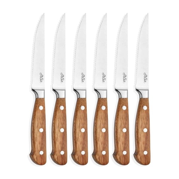 Set 6 cuțite cu mâner din lemn The Mia Cutt