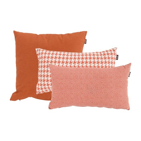 Pernă de grădină Hartman Poule, 30 x 50 cm, portocaliu - alb-image-1