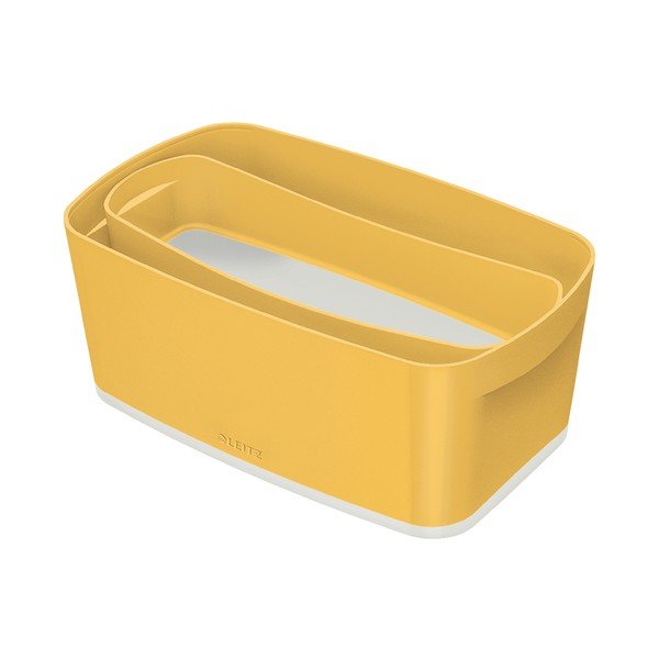 Organizator de birou din plastic galben MyBox - Leitz-image-3