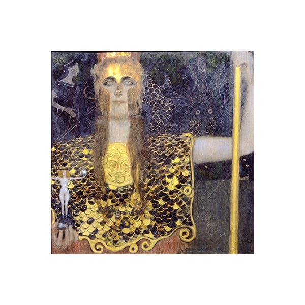 Reproducere tablou Gustav Klimt - Pallas Athene, 40 x 40 cm