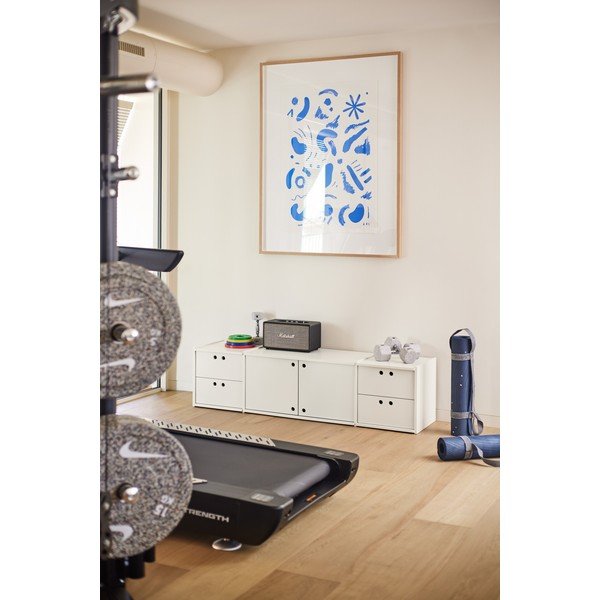 Comodă TV crem 157x42x40 cm Wally – Teulat-image-1