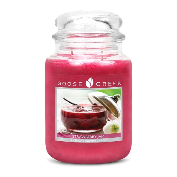 Lumânare aromată în recipient de sticlă Goose Creek Marmeladă de căpșuni, 0,68 kg
