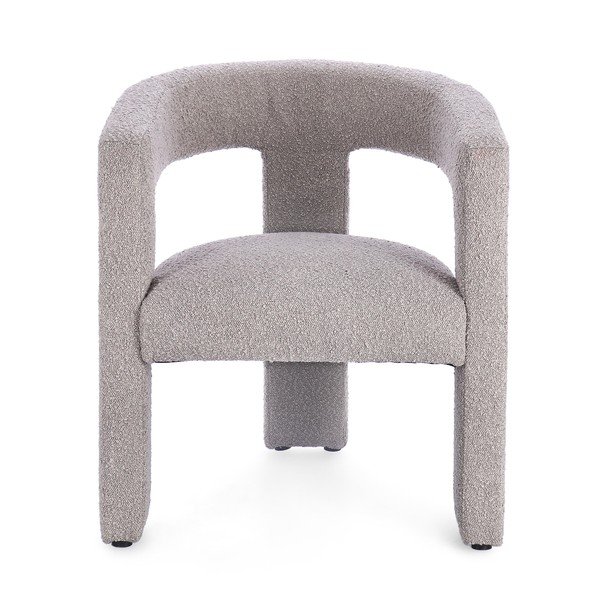 Scaun de living gri deschis cu cotiere tapițat Arabella – Bizzotto-image-3