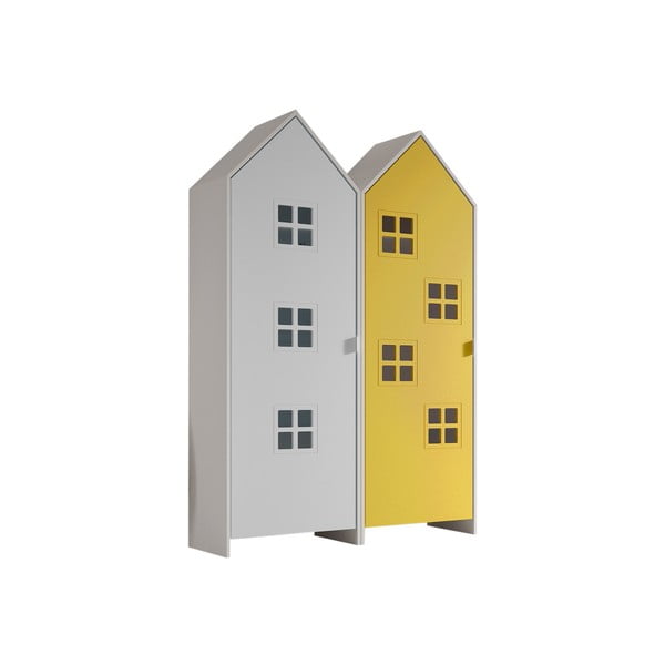 Șifonier de copii galben/alb 115x171,5 cm CASAMI BRUGES – Vipack