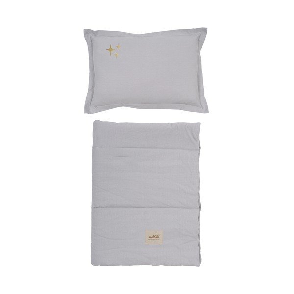 Set pentru pătuț gri Stars – Malomi Kids
