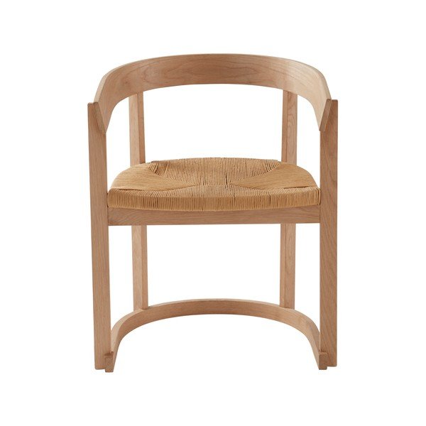 Scaun de dining în culoare naturală deschisă cu cotiere din lemn de stejar Kungsholmen – Jotex-image-3