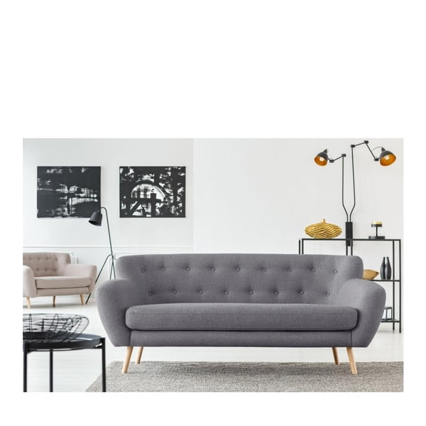 Canapea Cosmopolitan design London, 192 cm, gri-image-3