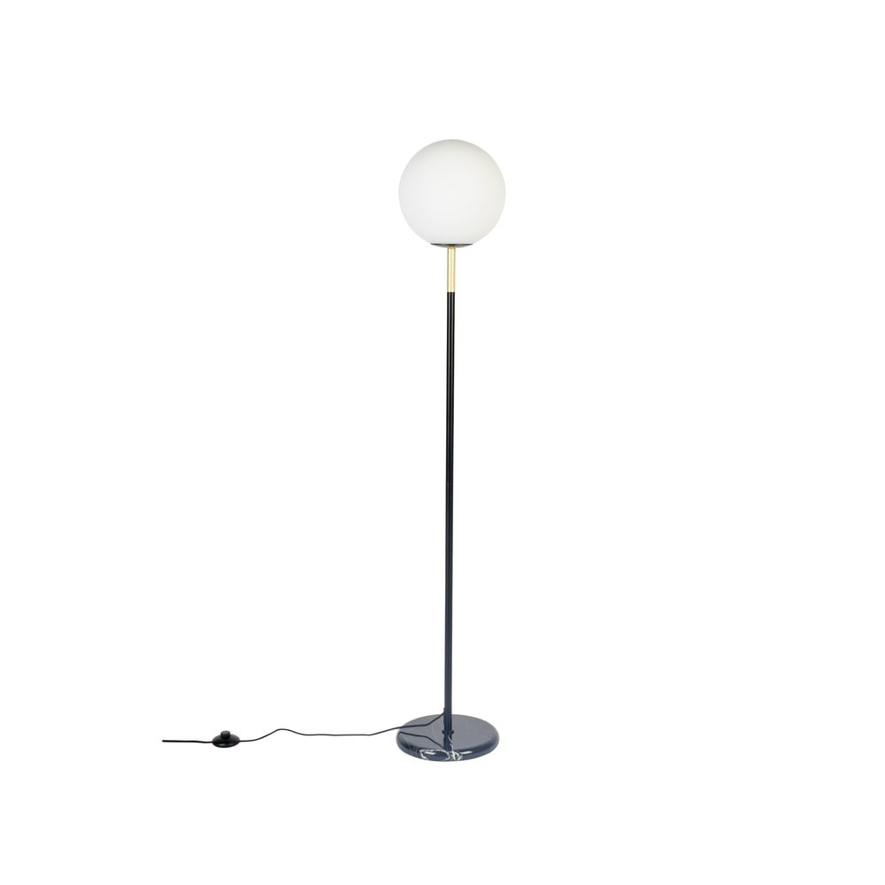 Lampadar alb-negru cu abajur din sticlă (înălțime 145 cm) Orion – Zuiver