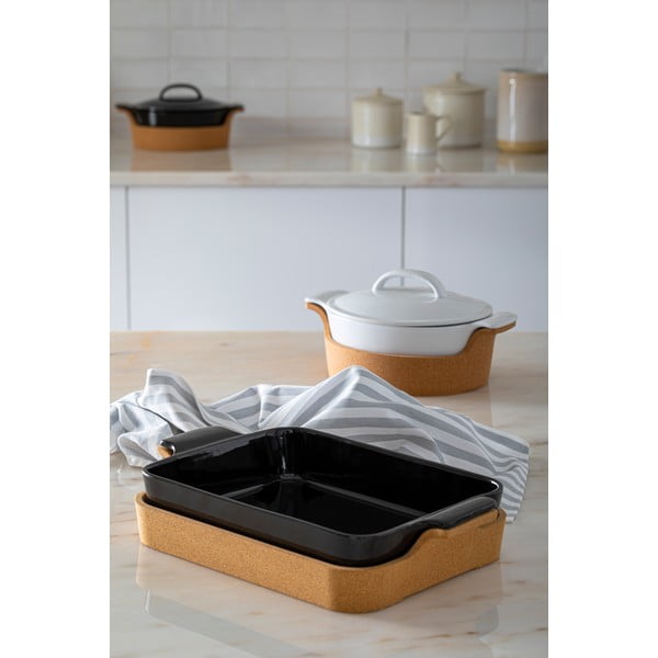 Bol alb/maro din gresie Ensemble – Casafina-image-2