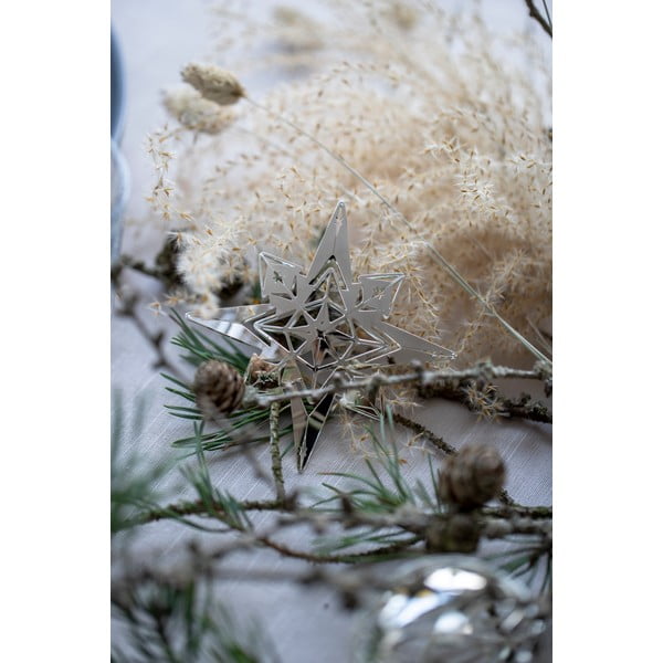 Decorațiune de Crăciun suspendată argintie Kähler Design Christmas Angel-image-1