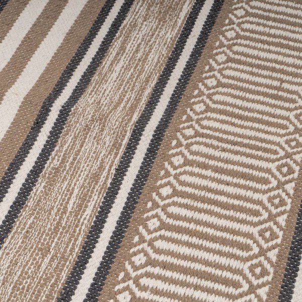 Covor bej lavabil din bumbac 140x200 cm – Casa Selección-image-1