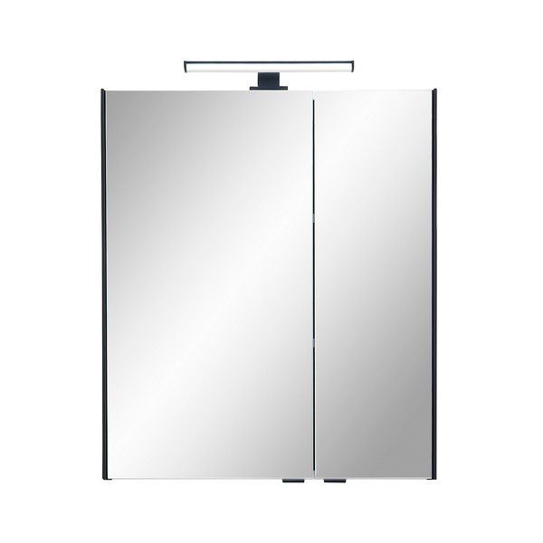 Dulap de baie în culoare naturală cu aspect de lemn de stejar 70x60 cm Quickset 395 – Pelipal
