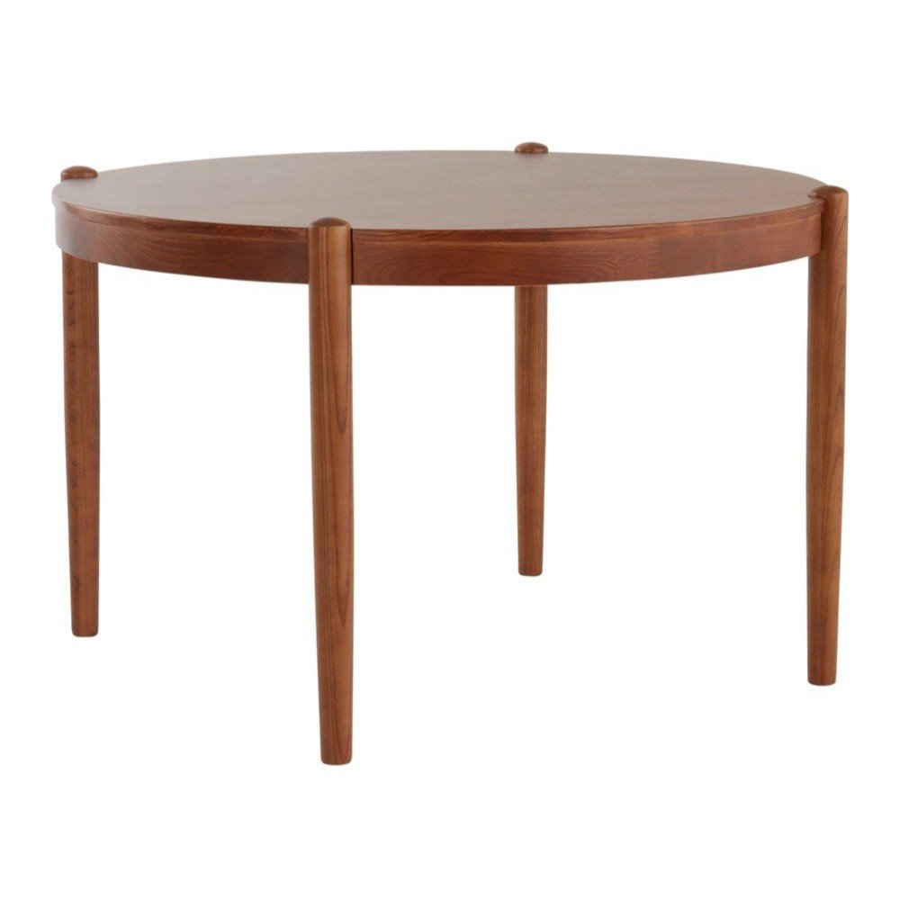 Masă de dining rotundă din lemn de ulm ø 120 cm Nattavaara – Jotex