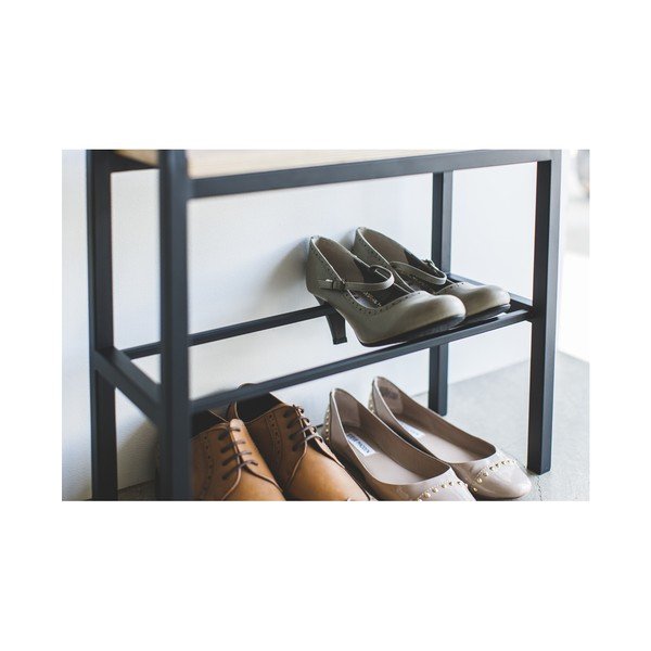 Pantofar negru/natural  din metal Tower – YAMAZAKI-image-4