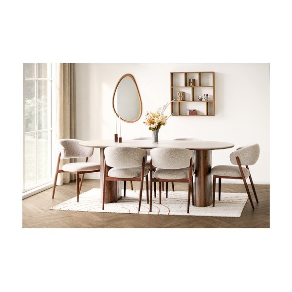 Masă de dining cu blat ceramic 100x210 cm Delphi – House Nordic-image-1