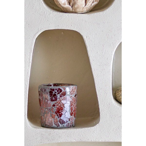 Sfeșnic din sticlă pentru lumânări tip pastilă Evalyn – Bloomingville-image-1