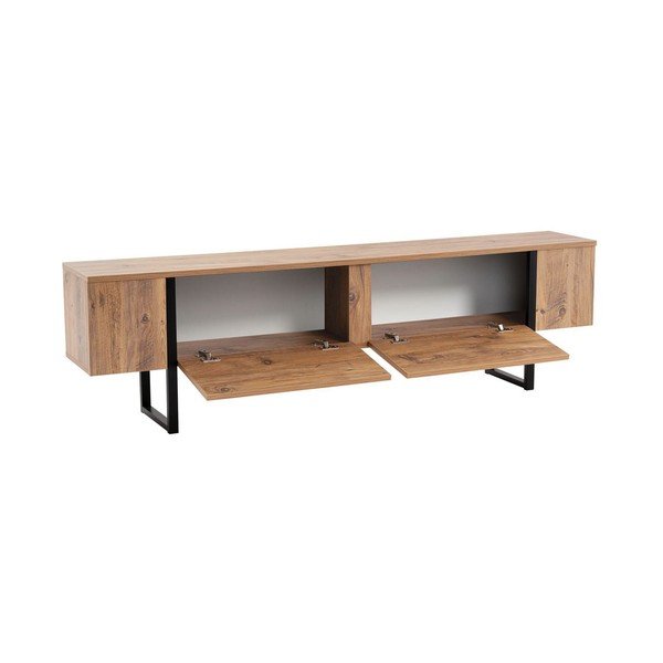 Comodă TV în culoare naturală cu aspect de lemn de pin 180x50x29,5 cm Serenity – Kalune Design-image-3