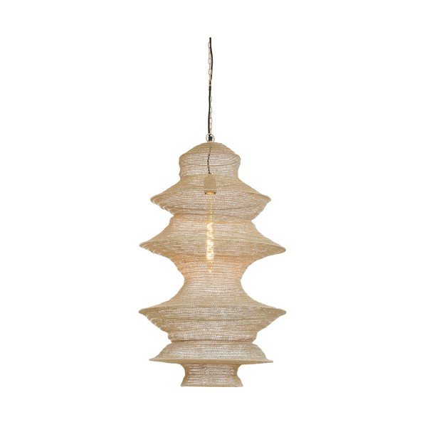 Lustră bej din metal Nakisha – Light & Living-image-1