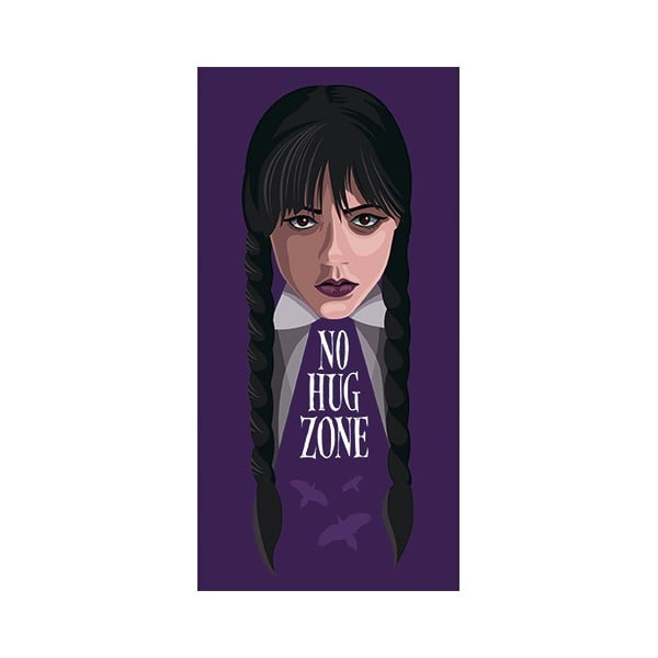 Prosop  pentru copii violet din bumbac 70x140 cm Wednesday – Jerry Fabrics