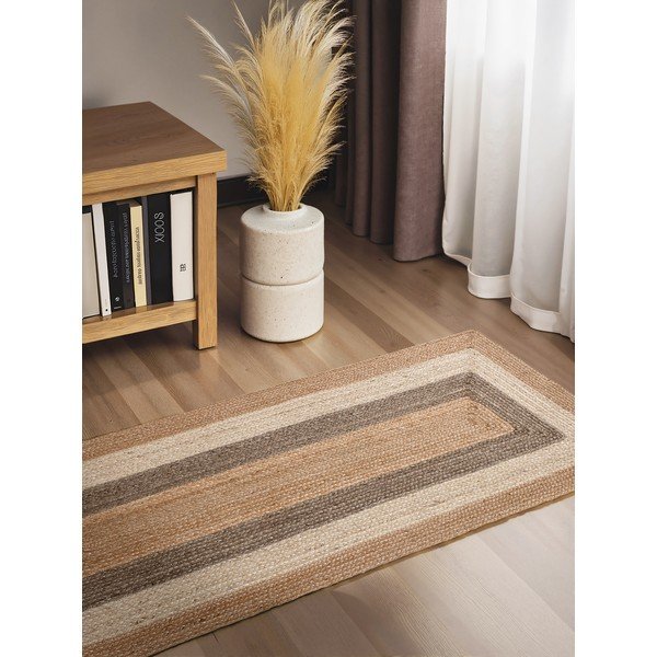 Covor tip traversă reversibil/țesut manual din iută 80x200 cm Juno – Hanse Home-image-1