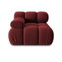 Modul pentru canapea roșu cu tapițerie din catifea (colț stânga) Bellis – Micadoni Home