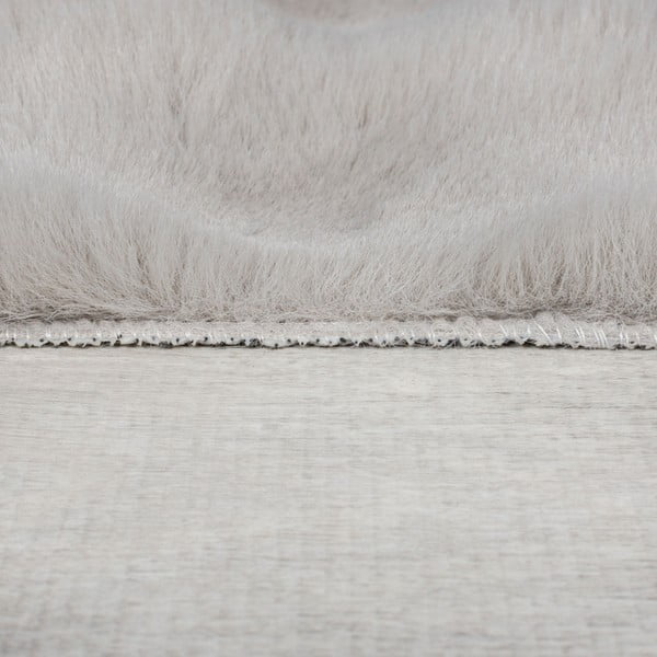 Blană gri deschis sintetică 180x290 cm Waffle Faux Fur – Flair Rugs-image-4