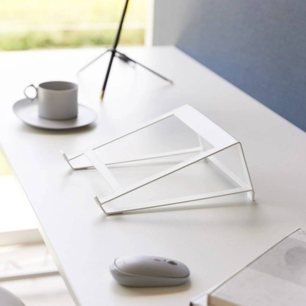 Suport de laptop alb din metal Tower – YAMAZAKI-image-1