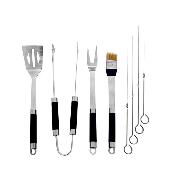 Set 8 unelte pentru grătar din inox cu servietă (husă) Orion Grill-image-1