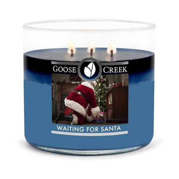 Lumânare parfumată în recipient de sticlă Goose Creek Waiting for Santa, 35 ore de ardere