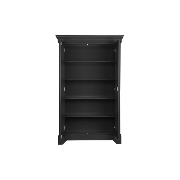 Dulap din lemn de pin WOOOD Isabel, negru-image-1