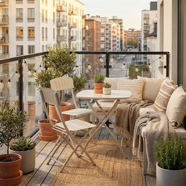 Set de dining pentru grădină bej din oțel pentru 2 persoane Yvonne – Bizzotto-image-1