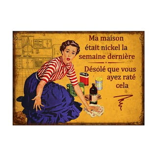 Placă metalică Antic Line Maison Michel, 21 x 15 cm