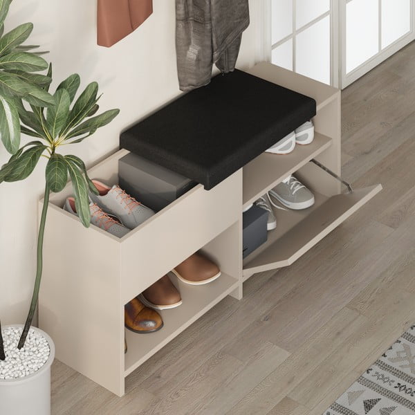 Pantofar crem cu bancă Romi – Marckeric-image-3