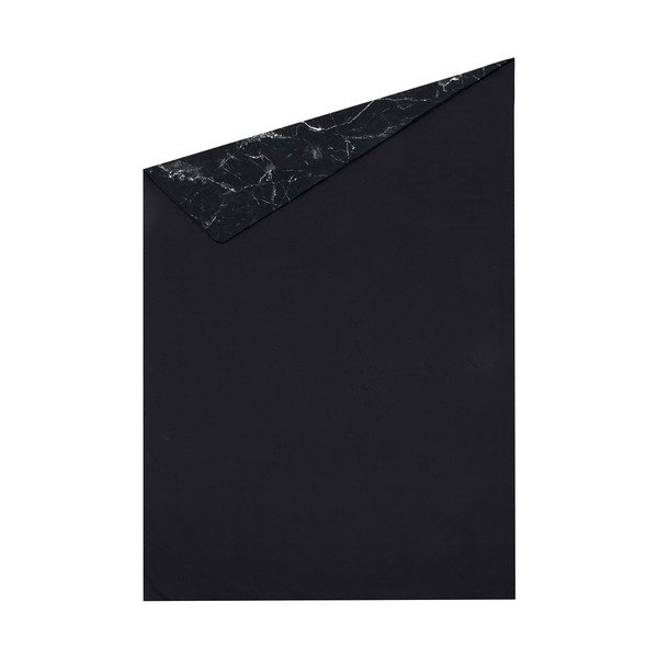 Lenjerie de pat din bumbac percal Westwing Collection, 150 x 220 cm, negru-image-2