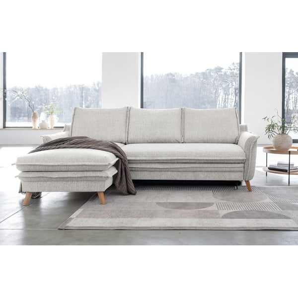 Colțar bej extensibil (cu colț pe partea stângă ) Charming Charlie – Miuform-image-1