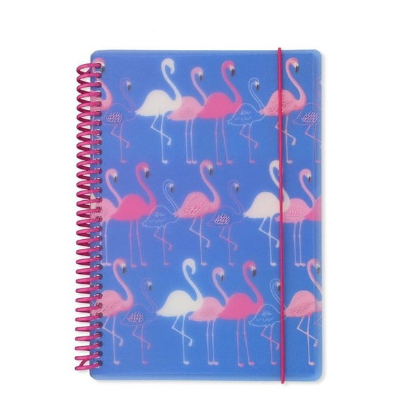 Agendă A5 Go Stationery Flamingo Blue