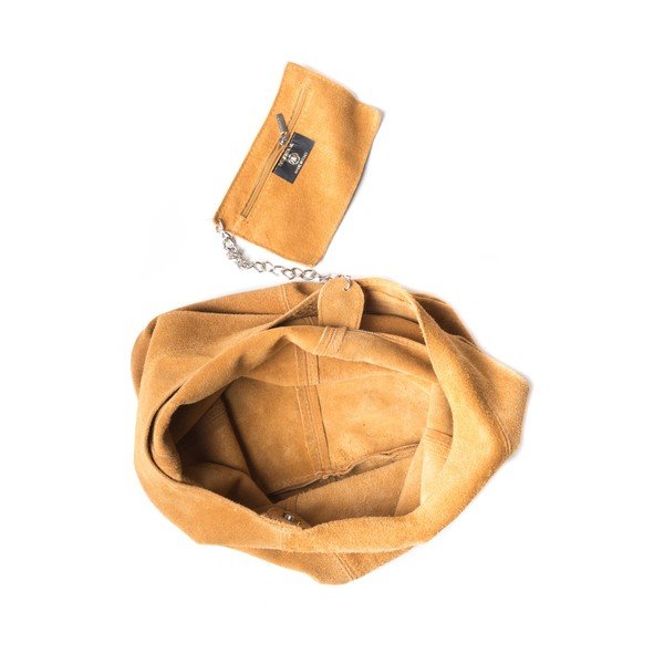 Geantă din piele, Roberta M 885 Cognac, maro coniac-image-2