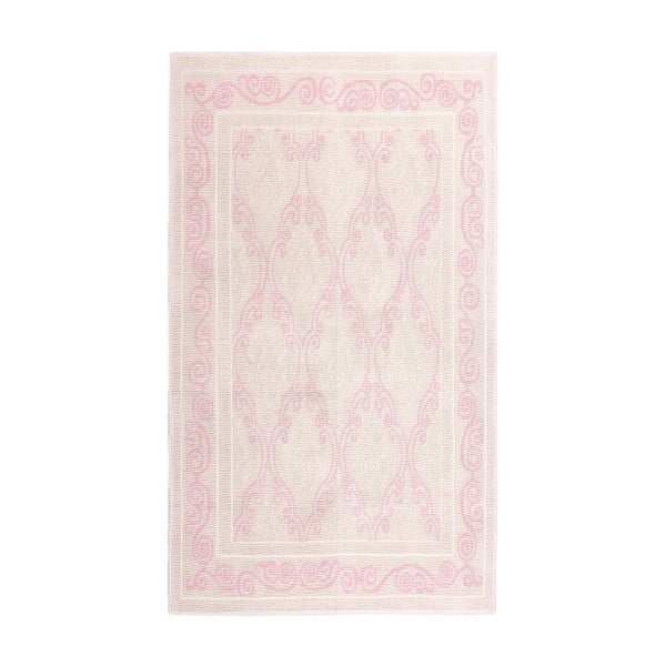 Covor din bumbac Floorist Omanli, 80 x 300 cm, roz pudră 