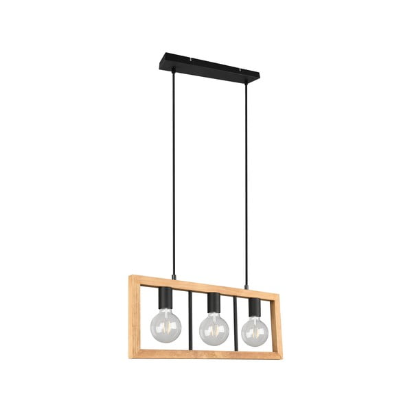 Lustră neagră/în culoare naturală Agra – Trio-image-3