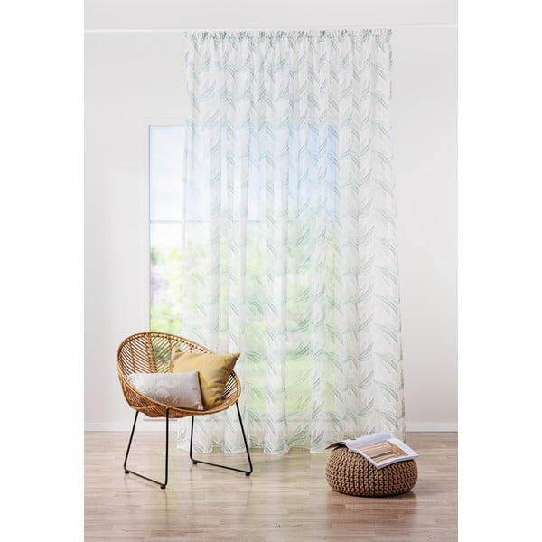 Perdea albă/verde 300x260 cm Seva – Mendola Fabrics-image-1