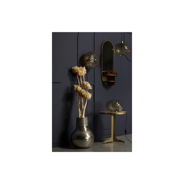 Veioză bej cu abajur din sticlă (înălțime 20 cm) Soap – BePureHome-image-2