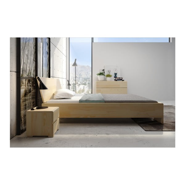 Pat dublu din lemn de pin SKANDICA Vestre Maxi, 200 x 200 cm-image-4