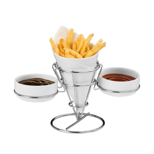 Suport pentru cartofi prăjiți și sosuri Premier Housewares French Fry Cone-image-1
