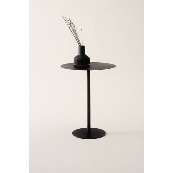 Măsuță auxiliară rotundă din metal ø 40 cm Heby – Jotex-image-1