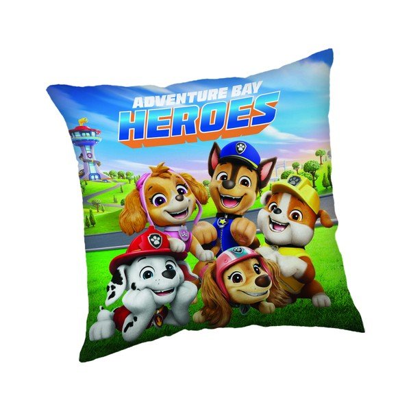 Pernă pentru copii din micropluș/cocolino 40x40 cm Tlapková patrola Heroes – Jerry Fabrics