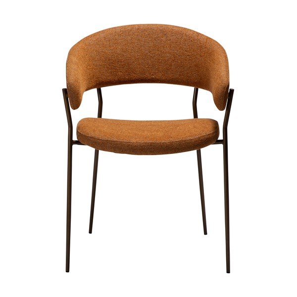 Scaun de dining portocaliu cu cotiere Reboot – DAN-FORM Denmark-image-1