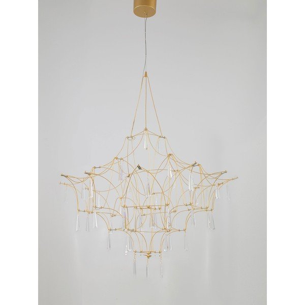 Lustră aurie LED din metal ø 80 cm Goro – Nova Luce-image-4