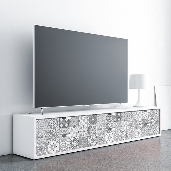 Set 60 autocolante de mobilier Ambiance Tiles Virginio, 15 x 15 cm-image-3